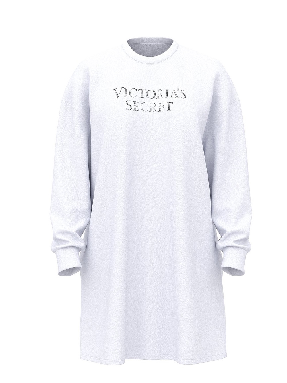 Victoria's Secret White Crewneck Logo Sweater Dress